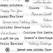 KinderStampO Photopolymer Stamp Set - My Vintage and Traditional Holiday 