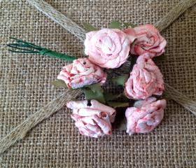 Baby Pink Cabbage Roses 