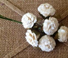Cream Cabbage Roses 