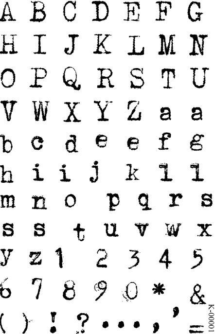 KinderStampO Photopolymer Stamp Set - Say It in Type